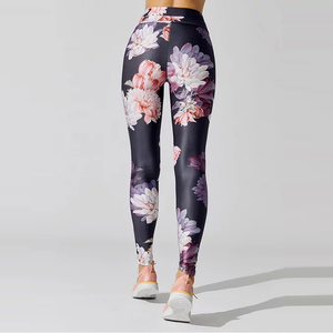 Leggings de yoga imprimés par sublimation vêtements Leggings de yoga de fitness collants de gymnastique et pantalons de sport à taille élastique pour femmes - Product Image 4