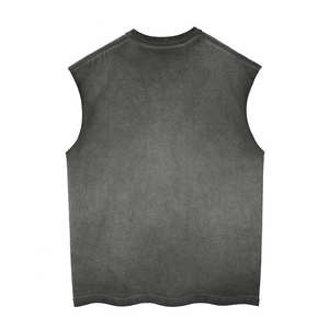 Camiseta vintage lavada para hombre, venta al por mayor, camiseta de lavado ácido de algodón en blanco, camiseta vintage de gran tamaño personalizada - Product Image 6