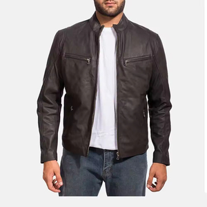 Chaquetas de Cuero de Cocodrilo Personalizadas para Hombre, Ropa de Invierno, Prendas Exteriores de Cuero Genuino de Alta Calidad, Venta al Por Mayor OEM - Product Image 2