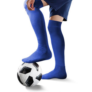 Snagging Resistance Spandex / Polyester Athletic <b>Socks</b> Stripe Football <b>Socks</b> for Men Boys Long Knee High Custom Athletic <b>Socks</b> - Product Image 4