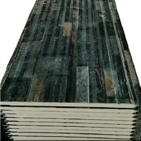 Panneau sandwich en PU imperméable à l'eau Revêtement mural extérieur Matériau de décoration de maison modulaire