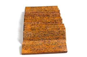 Jaspe Natural Mariam Certificado por GIA, Cabujón Rectangular Facetado Amarillo de 25mm, Disco Plano Pulido, Piedra de Caligrafía, Cristal - Product Image 4