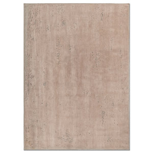 Tapis Kavi en laine et soie de bambou, grande surface, noué à la main, couleur unie, rectangulaire, pour la maison et le couloir - Modèle Esk-325(Fr) - Product Image 1