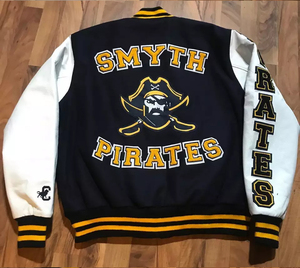 Veste universitaire personnalisée pour hommes OEM ODM avec manches en cuir Vestes Letterman de baseball universitaire Fabricant d'usine - Product Image 6