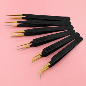 Pinzas de Precisión Boomi para Extensión de Pestañas con Punta de Fibra Fina y Delgada, Pinzas de Aislamiento Largas y Rectas - Product Image 2