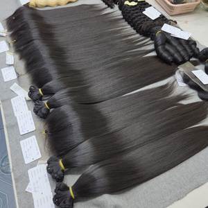 Dream Hair T01 Cabello Virgen Vietnamita, Trama Doble a Máquina, Súper Doble Trama, Paquete de 100g, 30 Pulgadas, Extensiones con Clip, Permanente, Todos los Colores - Product Image 1