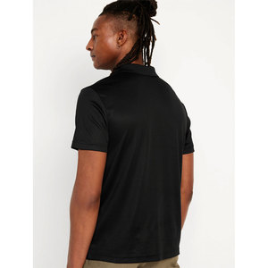 Chemise à manches courtes tendance pour hommes, polos noirs à revers à la mode pour l'été, polos personnalisés à manches courtes pour hommes - Product Image 2