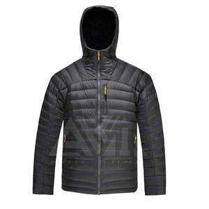 Chaqueta de Invierno para Hombre, Personalizada, con Cuello Alto, Logotipo Frontal, Ecológica, Transpirable, con Capucha, de Nailon/Poliéster, de Alta Calidad - Product Image 1