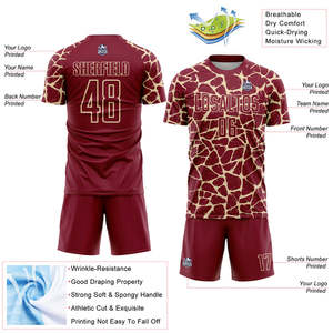 Uniforme de fútbol avanzado, venta al por mayor, ropa auténtica de secado rápido con control de humedad y costuras fuertes para escuelas, clubes, academias - Product Image 5