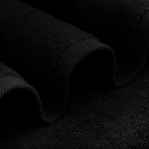 OEM Design 100% Dyed Terry Customized 500GSM Black Bath <b>Sheet</b> Cotton Durable Bath Towels for Home Hotel Use - Product Image 4
