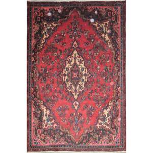 Vintage Mahal <b>Wool</b> Cotton Handcrafted Rug Floral Traditional Artisan Crafted Decorative Floor Covering 8'3x5'5 Non-Slip for Home - Product Image 1