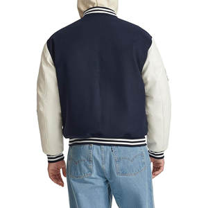 Chaqueta Bomber Unisex Vintage 2025 para Hombre, Estilo Universitario, Informal, para Invierno, Uso en Exteriores, Talla Grande, Transpirable, de Piel de Vaca, Material de Punto de Algodón - Product Image 4