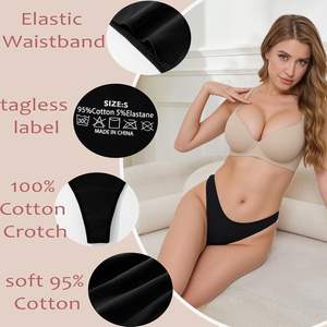 Tanga para Mujer Gentle Embrace, Cintura Baja, Algodón Suave y Elástico, Tejido Transpirable, Ajuste Suave, Cobertura Total, Comodidad Diaria - Product Image 4