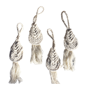 Porte-mouchoirs en macramé de qualité durable Design populaire Accessoires de table d'aspect naturel Anneau de serviette de finition naturelle - Product Image 1