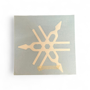 Autocollant de moto Yamaha Custom-Size 3-Fork Crossing blanc - Product Image 1