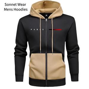 เสื้อแจ็คเก็ตมีฮู้ดซิปสำหรับผู้ชายฤดูหนาว - Product Image 4