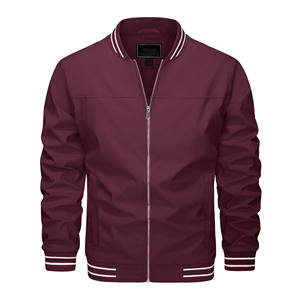 Chaqueta impermeable con logotipo bordado y estampado personalizado, chaqueta cortavientos vintage informal, chaqueta de equipo escolar universitario para hombre - Product Image 1