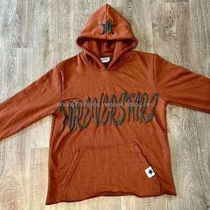 Sweat-shirt à capuche surdimensionné imprimé et brodé sur mesure pour hommes Nouveaux vêtements d'hiver populaires - Product Image 2