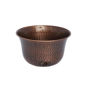 Bol tuyau en cuivre couleur or rose avec couvercle forme ronde pour arroser les plantes à la maison bol tuyau d'arrosage décoratif en cuivre - Product Image 6