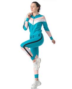 ชุดวอร์มผ้าฟลีซแบบเรียบคุณภาพสูงขายส่ง ชุดเซ็ต 2 ชิ้น สกรีนลายเสื้อฮู้ดดี้สำหรับผู้หญิง - Product Image 5