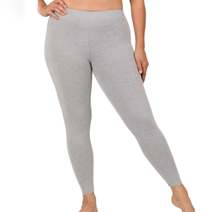 เลกกิ้งขายส่งสั่งทำพิเศษสำหรับผู้หญิง ความยาวระดับข้อเท้า ผ้ายืดสแปนเด็กซ์/โพลีเอสเตอร์ ป้องกันแบคทีเรีย ไร้ตะเข็บ สีเทาเข้ม - Product Image 5