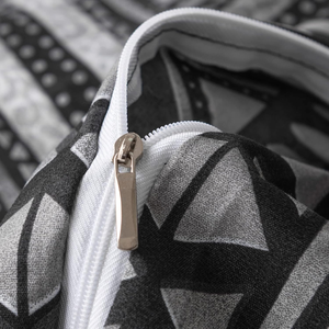 Housse de couette Queen Motif branches d'arbre 300tc Polyester Microfibre ultra douce Respirante Ensemble de literie 3 pièces Fermeture éclair - Product Image 4