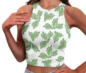 เสื้อยืดออกกำลังกายแขนสั้นสำหรับผู้หญิงเสื้อครอปใส่ออกกำลังกาย - Product Image 4