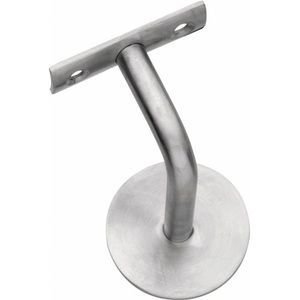 Stainless Steel Handrail Bracket Matt Finish 60mm Wall Plate Curved Support by INTERSTEEL - Product Image 1