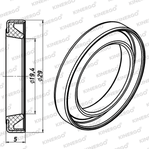 Joint d'étanchéité SLCH03 pour Borg Warner Chrysler BW 310mm LU (A618, 47RH, 47RE, 48RE) A618, 47RH, 47RE, 48RE (BW 310mm LU) - Product Image 2