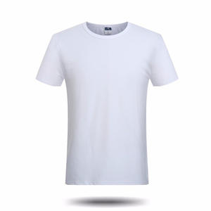 T-shirt décontracté à manches courtes pour hommes et garçons, neuf, uni, doux, confortable, en polyester/coton, col rond, respirant, coupe classique - Product Image 3
