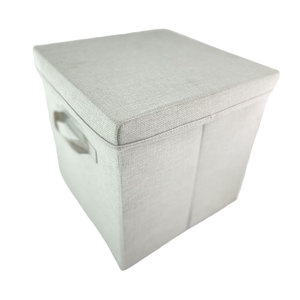 <b>Boxes</b> Fabric <b>Storage</b> Baskets With Rope Handles for Cupboards <b>Shelves</b> Wardrobe Clothes Collapsible Large Fabric <b>Storage</b> Cube - Product Image 2