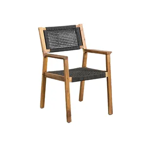 Silla de precio competitivo para exteriores de buena calidad hecha de madera de acacia personalizada para venta al por mayor hecha en proveedor de Vietnam