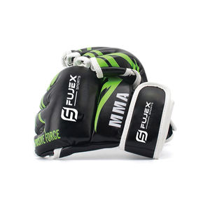 ถุงมือชกมวยหนัง PU คุณสมบัติยืดข้อมือถุงมือ MMA สำหรับฝึกซ้อมกลางแจ้งทนทานต่อการฉีกขาดโลโก้ออกแบบได้ตามต้องการ - Product Image 1