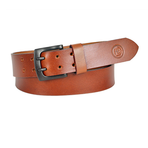 เข็มขัดหนังแท้สำหรับผู้ชายเข็มขัดหนังวินเทจคลาสสิก - Product Image 6