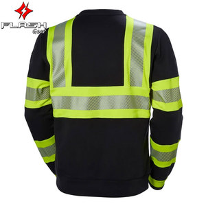 Ropa DE TRABAJO Construcción Seguridad Color naranja Ropa DE SEGURIDAD cómoda Poliéster Sudadera de manga completa al por mayor - Product Image 5