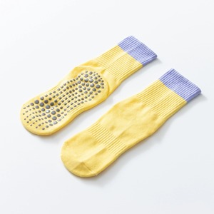 ODM Cotton Color Block Anti-Slip Yoga Pilates Ballet Barre <b>Socks</b> Indoor Sports <b>Grip</b> <b>Sock</b> Women <b>Socks</b> Wholesale JZVINA Factory - Product Image 3