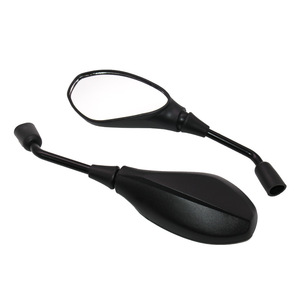 Espejo retrovisor Ruckspiegel Universal compatible con la mayoría de las motocicletas roscadas de 10mm de acero inoxidable y aleación de aluminio - Product Image 1