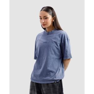 เสื้อยืดเจอร์ซีย์สีน้ำเงินล้างสี ผ้าฝ้าย 100% - Product Image 4