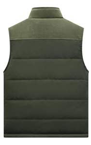 Vestes matelassées pour hommes en gros, sans manches, manteaux à bulles tendance avec plumes, logo personnalisé, grande taille, hiver - Product Image 6