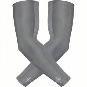 Manguitos de compresión transpirables de punto para brazo, con diseño propio, marca personalizada, protección deportiva para correr y ciclismo, venta al por mayor. - Product Image 4