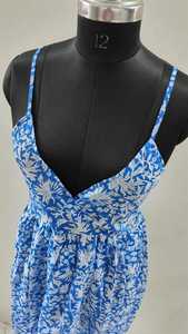 Robe d'été en coton biologique à imprimé floral pour femmes, robe de plage - Product Image 2