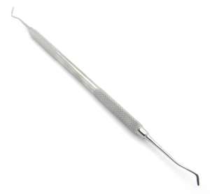 Instrumentos de relleno dental de plástico plano de 2mm para instrumentos quirúrgicos de acero inoxidable compuesto de amalgama, potencia Manual, certificado CE - Product Image 1