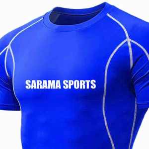 Premium Quality Hot Selling BJJ MMA Rash Guard Top Men's <b>Compression</b> <b>Shirt</b> Customized Printed Men - Product Image 5