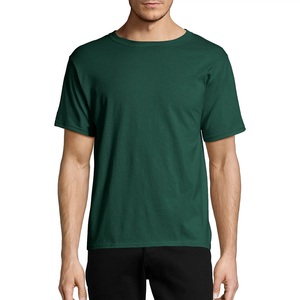 T-shirt décontracté en tricot pour homme, 100 % coton de haute qualité, personnalisable avec logo imprimé, manches courtes, exporté directement - Product Image 4