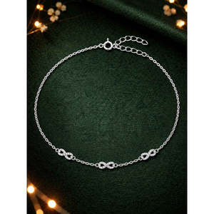 Chevillères/Payals en argent 925 pour femmes et filles - Chevillères fines 100% réelles - Product Image 2