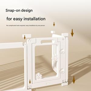Valla acrílica transparente sólida para interiores al por mayor, barrera de plástico antiescape para mascotas, recinto para perros pequeños, bichón, gatos, animales - Product Image 5
