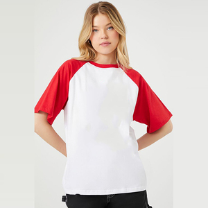 Camisetas de Verano para Mujer, Talla Grande, Cuello Alto, 100% Algodón Ecológico, Diseño Urbano con Estampado Puff, Estilo Oversize - Product Image 1