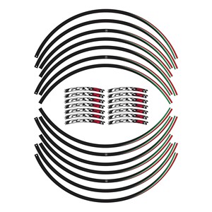 Kit de bande adhésive de jante de roue de 17 pouces Suzuki GSXS 750-1000 accessoires de roue de moto et de VTT compatibles - Product Image 1