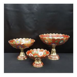 Bol à chocolat en métal de couleur personnalisée bol de service classique élégant fait à la main vaisselle décorative bol à chocolat design vente - Product Image 1