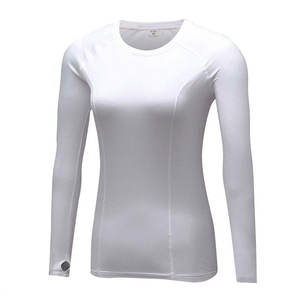 Confortable haut tendance femmes chemise de Compression respirant nouveaux modèles à la mode pas cher taux chemise de Compression avec Logo personnalisé/couleur - Product Image 6
